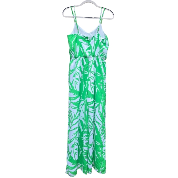 Lilly Pulitzer For Target Green/White Tropical Jumpsuit Romper Womens Size Med - Picture 4 of 8
